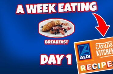 A Week Eating ALDI Taste the Kitchen Recipes. |  French Toast with bacon, Honey and Blueberry's