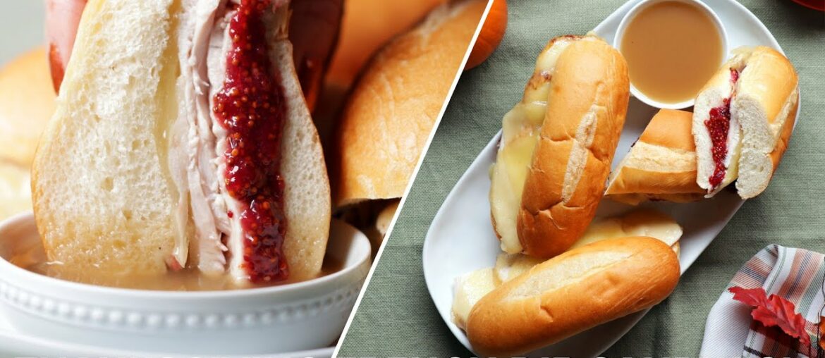 Thanksgiving French Dipped Sandwich Thanksgiving French Dipped Sandwich