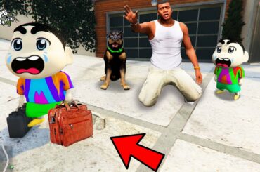 GTA 5 : Shinchan Left House For Franklin In GTA 5 ! (GTA 5 Mods)
