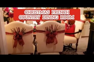 Christmas Decorate With Me Christmas French Country Dining Room Decor