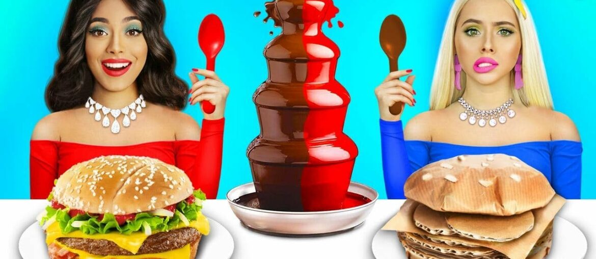 RICH FOOD VS POOR FOOD! Eating Expensive VS Cheap Sweets! Rich VS Broke Food War by RATATA CHALLENGE RICH FOOD VS POOR FOOD! Eating Expensive VS Cheap Sweets! Rich VS Broke Food War by RATATA CHALLENGE