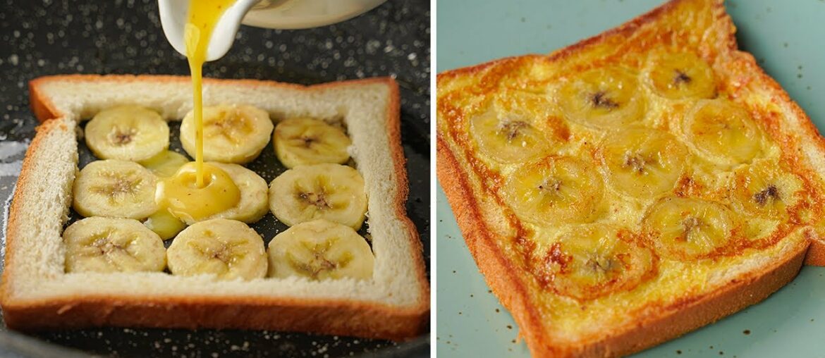 Delicious Sweet Banana French Toast Recipe For Breakfast  | Easy Breakfast Recipe | Yummy