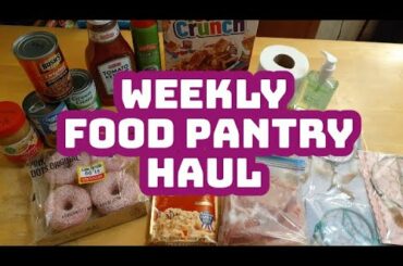 Weekly Food Pantry Haul and Mini French Bread Pizzas