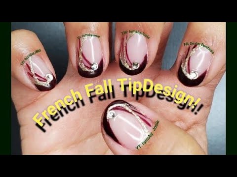Short and Sweet – Fall French Tip Design Short and Sweet - Fall French Tip Design