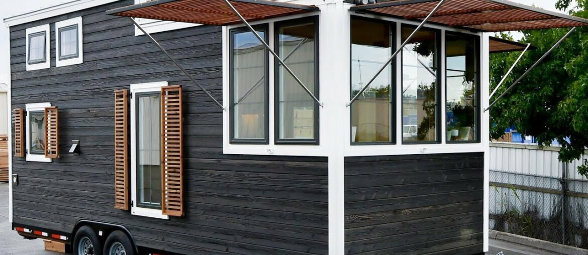 Fully Custom Cedar Window Shutters And Shou Sugi Ban Siding | Living Design For A Tiny House