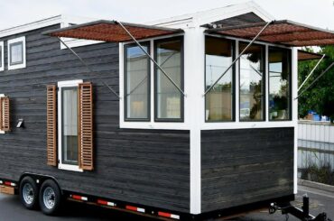Fully Custom Cedar Window Shutters And Shou Sugi Ban Siding | Living Design For A Tiny House