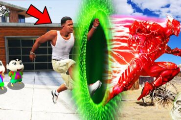 GTA 5 : Franklin Travels To Other World Through Portal in GTA 5 ! (GTA 5 mods)