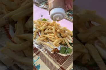 Hardworking Uncle Selling French fries Roll #streetfood #food #shorts #youtube #yummy #tasty #foodie
