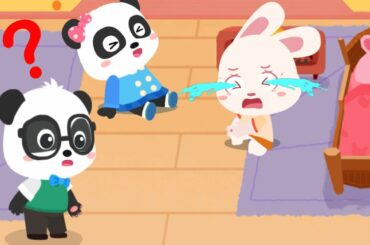 Baby Panda Kindergarten Teacher #2 - Oh No! Momo Fell Down! Let's Help Her - Babybus Games