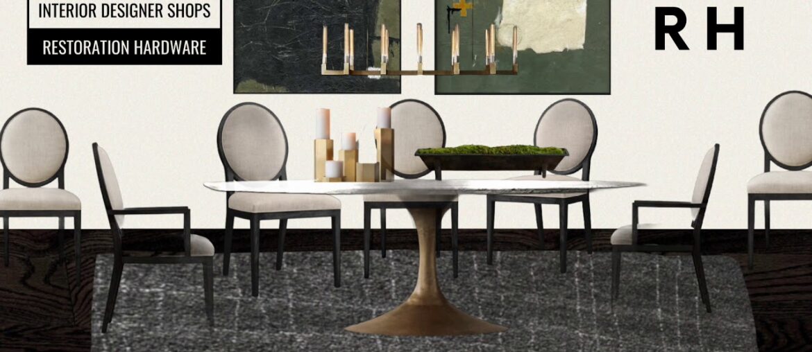 Restoration Hardware Dining Room Created by an Interior Designer
