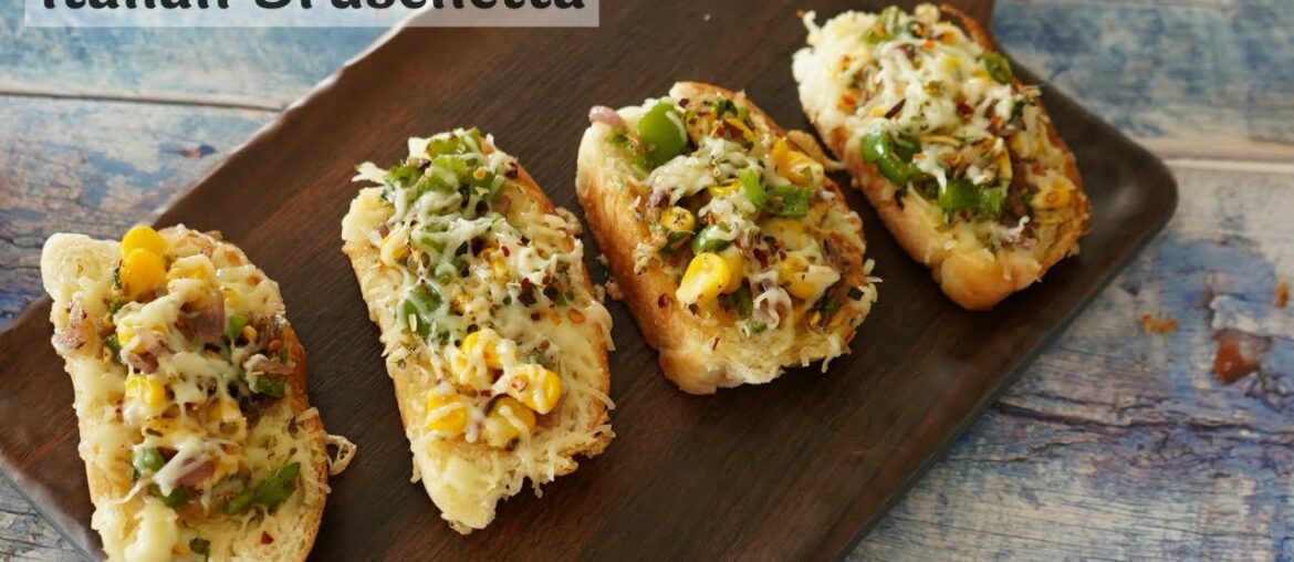 Italian Bruschetta Recipe | How to make Bruschetta | Quick and Easy Italian Snack Recipe