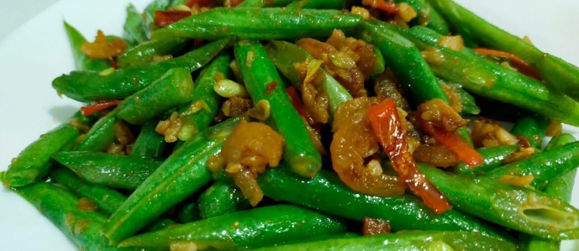 SPICY STIR FRY FRENCH BEANS IN SOY BEAN PASTE