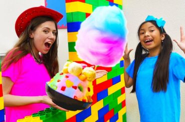 Wendy and Eric Frozen Treat Drive Thru Food Toys Restaurant | Kids Fix Snow Cone Machine