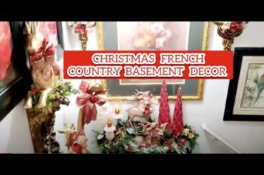Christmas French Country Decorate With Me Basement Entryway Decor