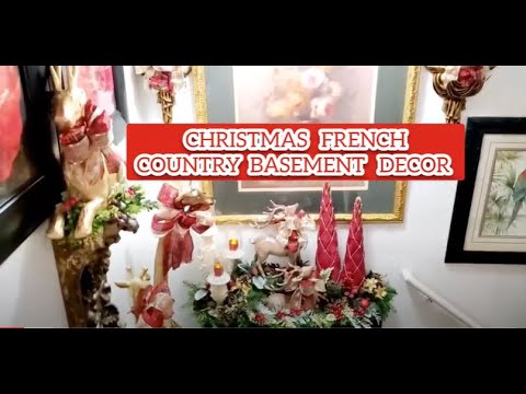Christmas French Country Decorate With Me Basement Entryway Decor Christmas French Country Decorate With Me Basement Entryway Decor