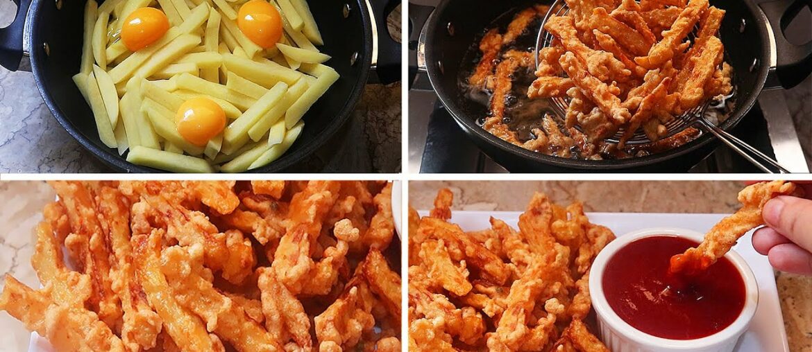 Crispy Egg French Fries Recipe | Easy Egg French Fries | Egg Snacks Recipe | Aliza In The Kitchen Crispy Egg French Fries Recipe | Easy Egg French Fries | Egg Snacks Recipe | Aliza In The Kitchen