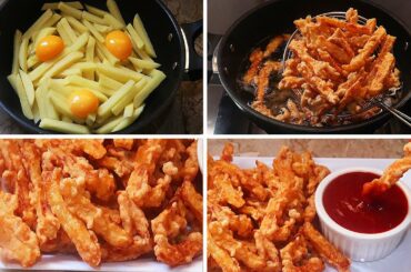 Crispy Egg French Fries Recipe | Easy Egg French Fries | Egg Snacks Recipe | Aliza In The Kitchen