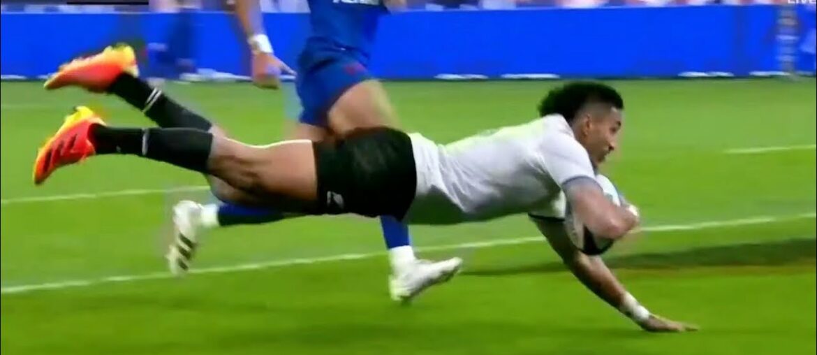 Reiko Ioane TURNS ON JETS to score try untouched vs. France and begin comeback! Reiko Ioane TURNS ON JETS to score try untouched vs. France and begin comeback!