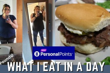 WHAT I EAT IN A DAY TO LOSE WEIGHT ON WW PERSONAL POINTS -CARAMELIZED ONION BURGERS -WEIGHT WATCHERS