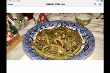 Holiday Recipes | French Style Green Beans! #cooking #thanksgivingrecipes #holidayrecipes #greenbean