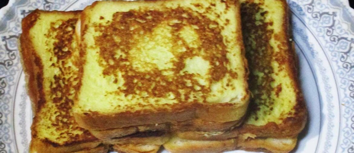 Mustard Chicken Chayote Potato French Toast Sandwich/Dinner Recipes/Snack Recipe/Toast Recipe 968