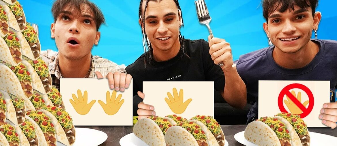 NO HANDS vs ONE HAND vs TWO HANDS FOOD CHALLENGE!