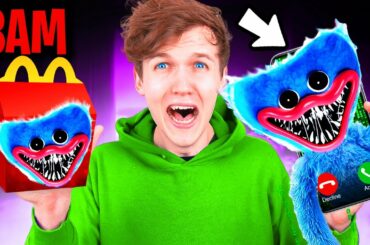 DO NOT ORDER POPPY PLAYTIME HAPPY MEAL FROM MCDONALDS AT 3AM!? (HUGGY WUGGY ATTACKED US)