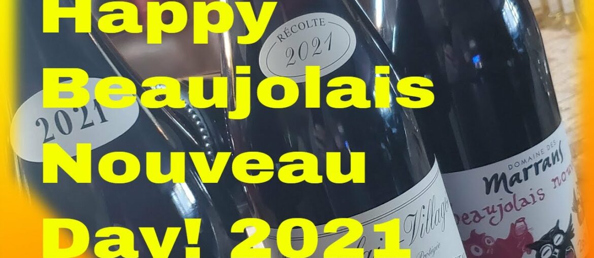 Beaujolais Nouveau Day 2021!  See what I think about 3 different selections this year
