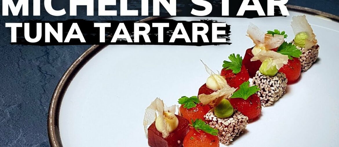 Fine dining TUNA TARTARE recipe (Michelin Star Cooking At Home) Fine dining TUNA TARTARE recipe (Michelin Star Cooking At Home)