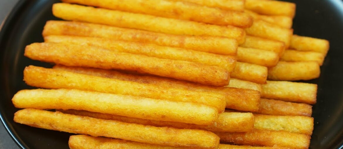 How to Make Crispy French Fries Recipe ! Homemade Perfect French Fries Recipe ! Cooking Kun