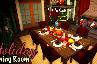 Thanksgiving/ Christmas Family Dining Room in Bloxburg!!