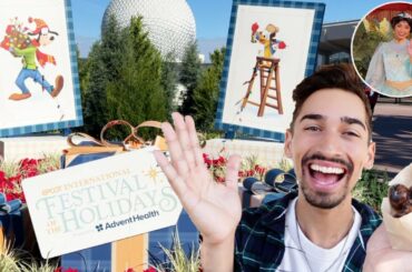 First Look At Epcot's Festival Of The Holidays 2021! | Food, Merchandise, And Holiday Characters
