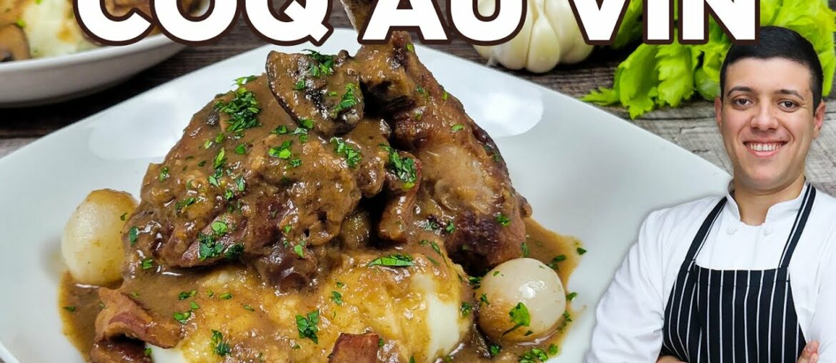Best Chicken Stew for Dinner | Coq Au Vin | Recipe by Lounging with Lenny