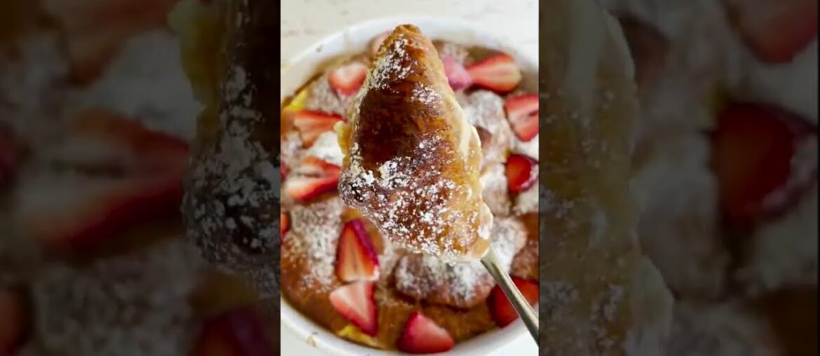 Strawberry Cheesecake Croissant French | cooking recipes #shorts