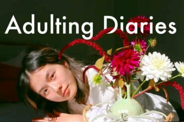 wholesome days home: bedroom glow-up, floral arranging, family time & going into the city | Toronto