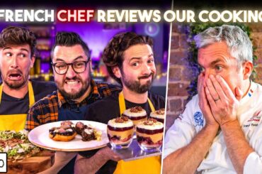 A FRENCH CHEF Reviews our 3 Course French Cooking!! | SORTEDfood