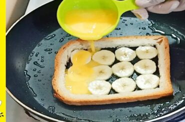 Banana French Toast Recipe l Breakfast idea l Kids Lunch Box Ideas Cook With Dr Sonia | Banana Bread