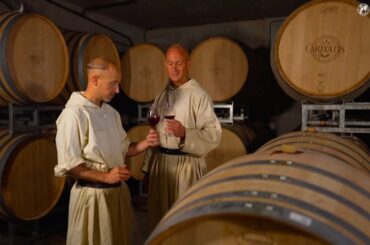 Monks Making Wine at a 14th Century Vineyard