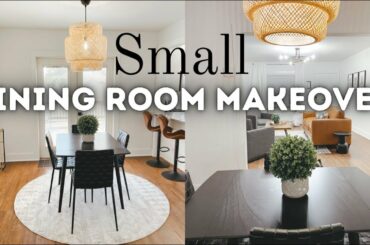 NEW! SMALL DINING ROOM MAKEOVER ON A BUDGET | DINING ROOM MAKEOVER 2021 | DINING ROOM TRANSFORMATION