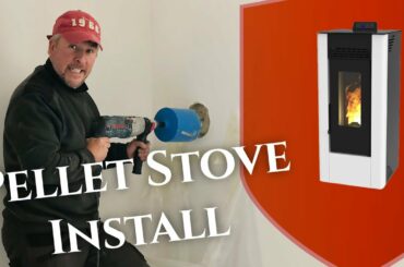 CHATEAU DINING ROOM RENOVATION - DIY WOOD PELLET STOVE INSTALL