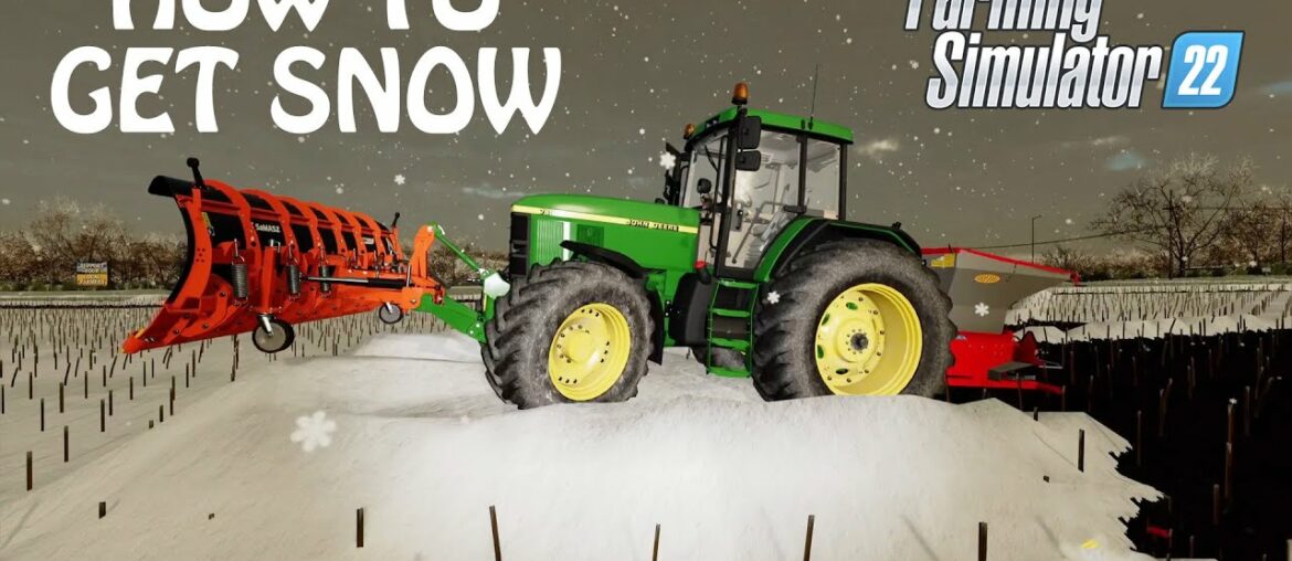 HOW TO GET SNOW in Farming Simulator 2022 | USING THE SEASONS IN FS22 | PS4 | PS5 | Xbox One