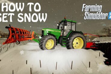 HOW TO GET SNOW in Farming Simulator 2022 | USING THE SEASONS IN FS22 | PS4 | PS5 | Xbox One