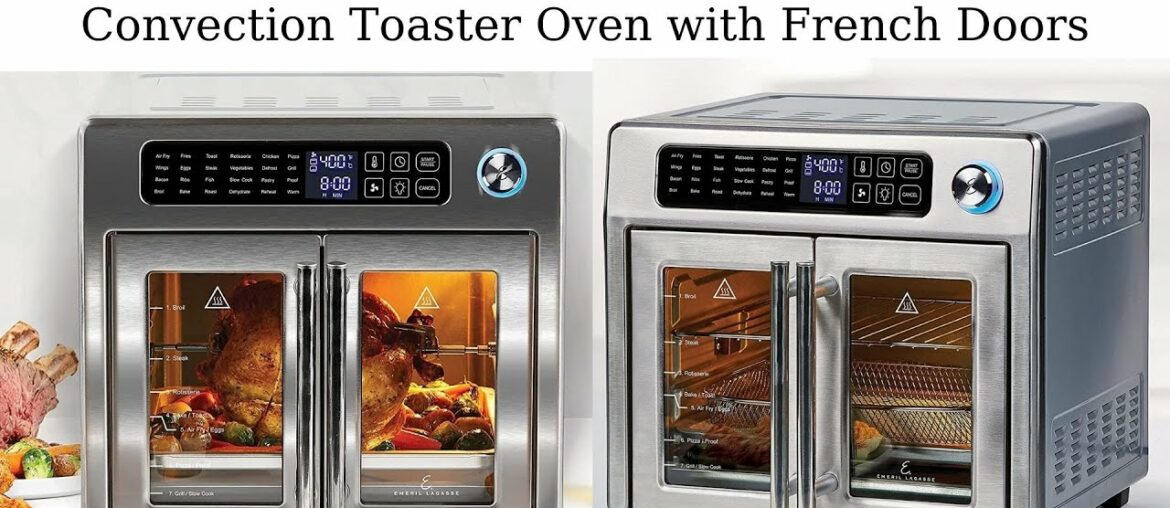 Emeril Lagasse Extra Large Air Fryer Convection Toaster Oven French Doors