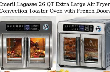 Emeril Lagasse Extra Large Air Fryer Convection Toaster Oven French Doors