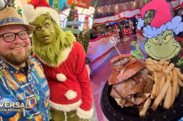 Universal Studios Orlando December 2021 | NEW Grinchmas Food & Drinks | Hogwarts Castle Holiday Show