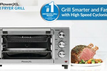 PowerXL Air Fryer Grill Roast, Bake, Rotisserie Cooking Review