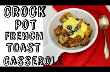 EASY Crockpot French Toast w/ Custard Recipe | Vegan