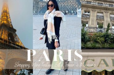 PARIS TRAVEL VLOG | EIFFEL TOWER, LOUVRE MUSEUM, WINE TASTING & SHOPPING