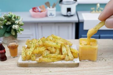 Miniature Crispy French Fries Cheese Sauce Recipe l Miniature Food
