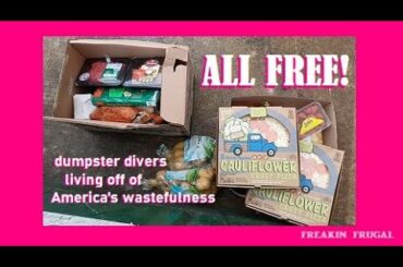 DUMPSTER DIVERS LIVING OFF OF AMERICA'S WASTEFULNESS!  FREE MEAT, YEAH BABY!  #nothingbeatsfree